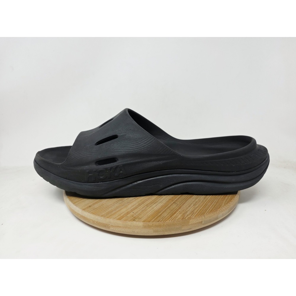Hoka Ora Recovery Slide 3 Sandals Mens 13 Black Pool Beach Comfort Slip On Shoes